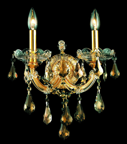 Maria Theresa Two Light Wall Sconce in Gold Finish