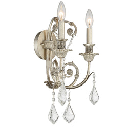 Crystorama - 5112-OS-CL-S - Two Light Wall Mount - Regis - Olde Silver