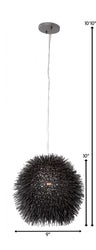 Varaluz - 169M01BL - One Light Mini Pendant - Urchin - Black
