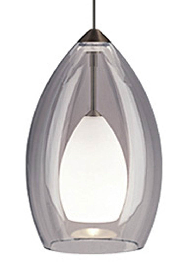 Visual Comfort Modern - 700MOFIRKS - One Light Pendant - Fire - Satin Nickel