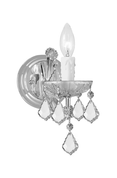 Maria Theresa One Light Wall Mount in Polished Chrome Finish