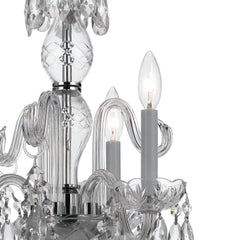Crystorama - 5044-CH-CL-MWP - Three Light Mini Chandelier - Traditional Crystal - Polished Chrome