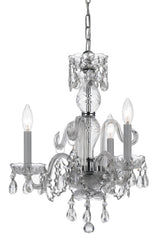 Crystorama - 5044-CH-CL-MWP - Three Light Mini Chandelier - Traditional Crystal - Polished Chrome