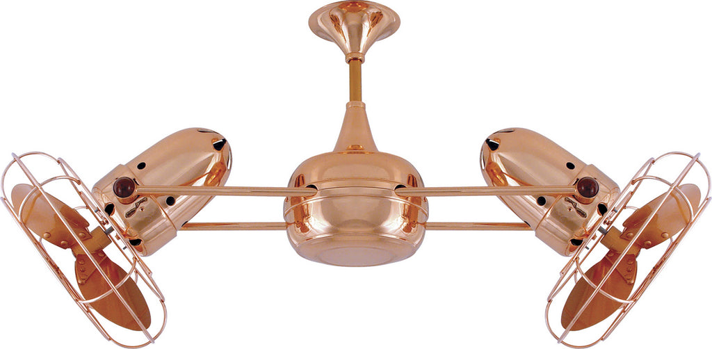 Matthews Fan Company - DD-CP-MTL - 36"Ceiling Fan - Duplo-Dinamico - Polished Copper