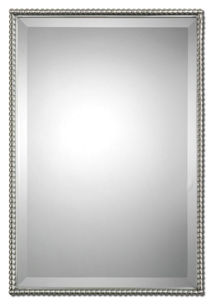 Sherise Mirror in Brushed Nickel Finish