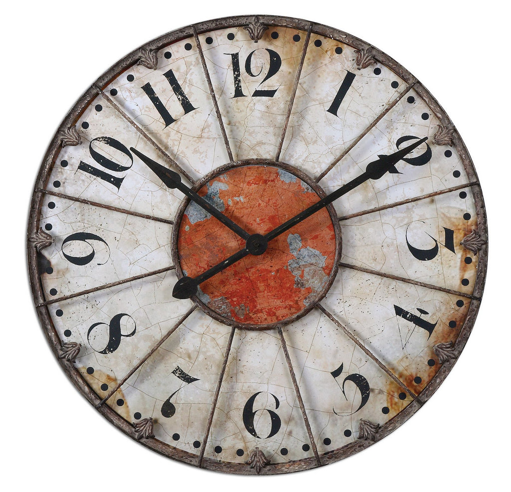 Uttermost - 06664 - Wall Clock - Ellsworth - Rustic Bronze