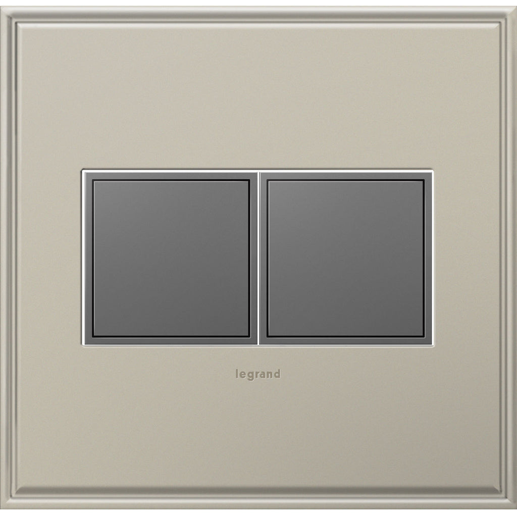 Legrand - ARPTR152GM2 - Pop-Out Outlet, 2-Gang - Adorne - Magnesium
