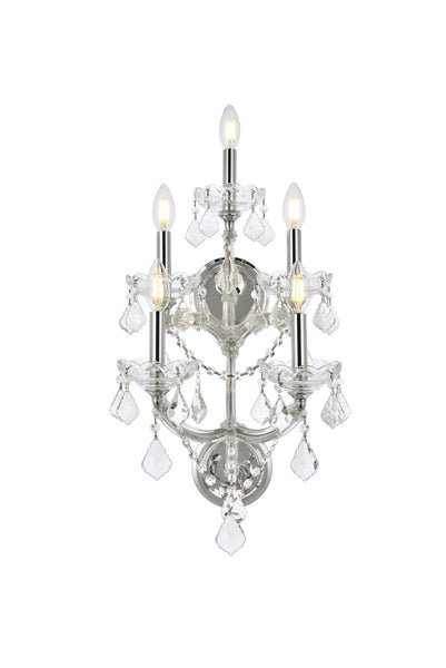 Maria Theresa Five Light Wall Sconce in Chrome Finish