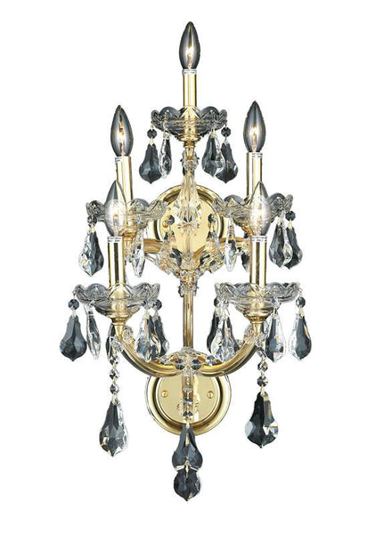 Maria Theresa Five Light Wall Sconce in Gold Finish