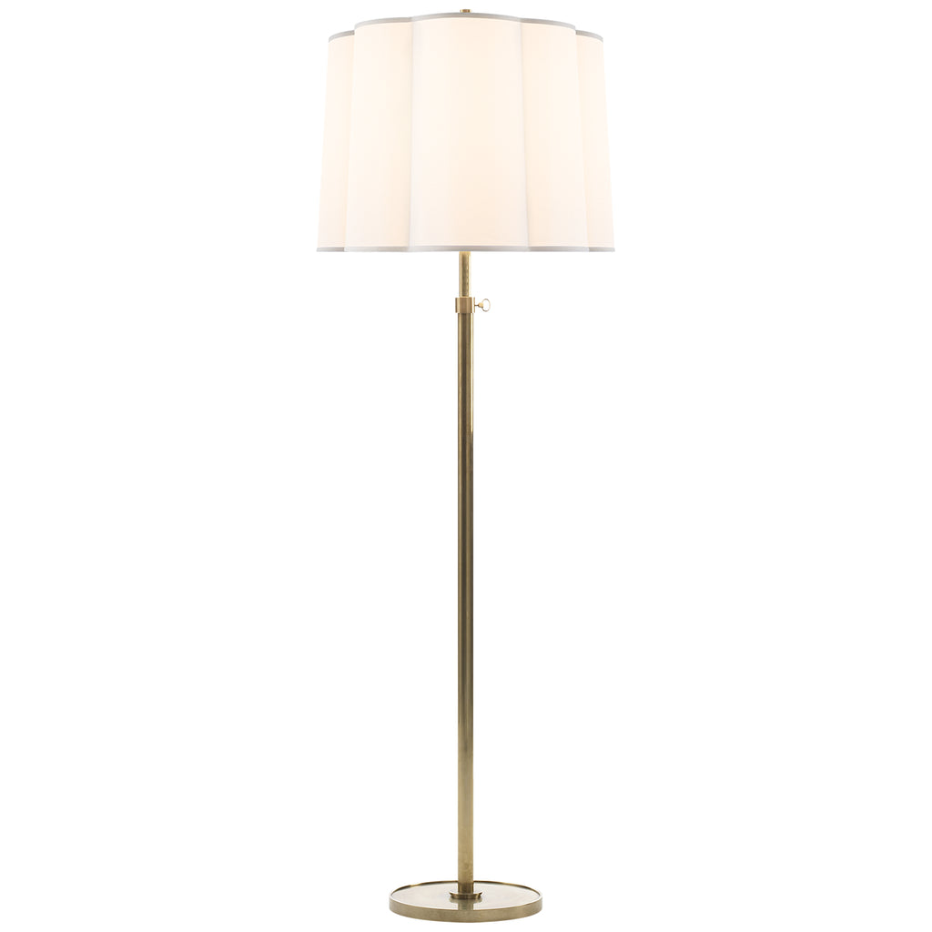 Visual Comfort Signature - BBL 1023SB-S - One Light Floor Lamp - Simple Scallop - Soft Brass