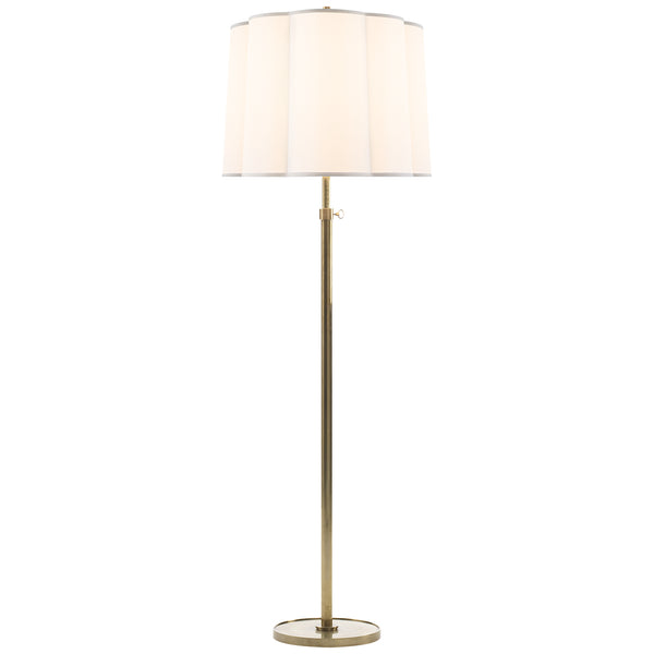 Simple Scallop One Light Floor Lamp