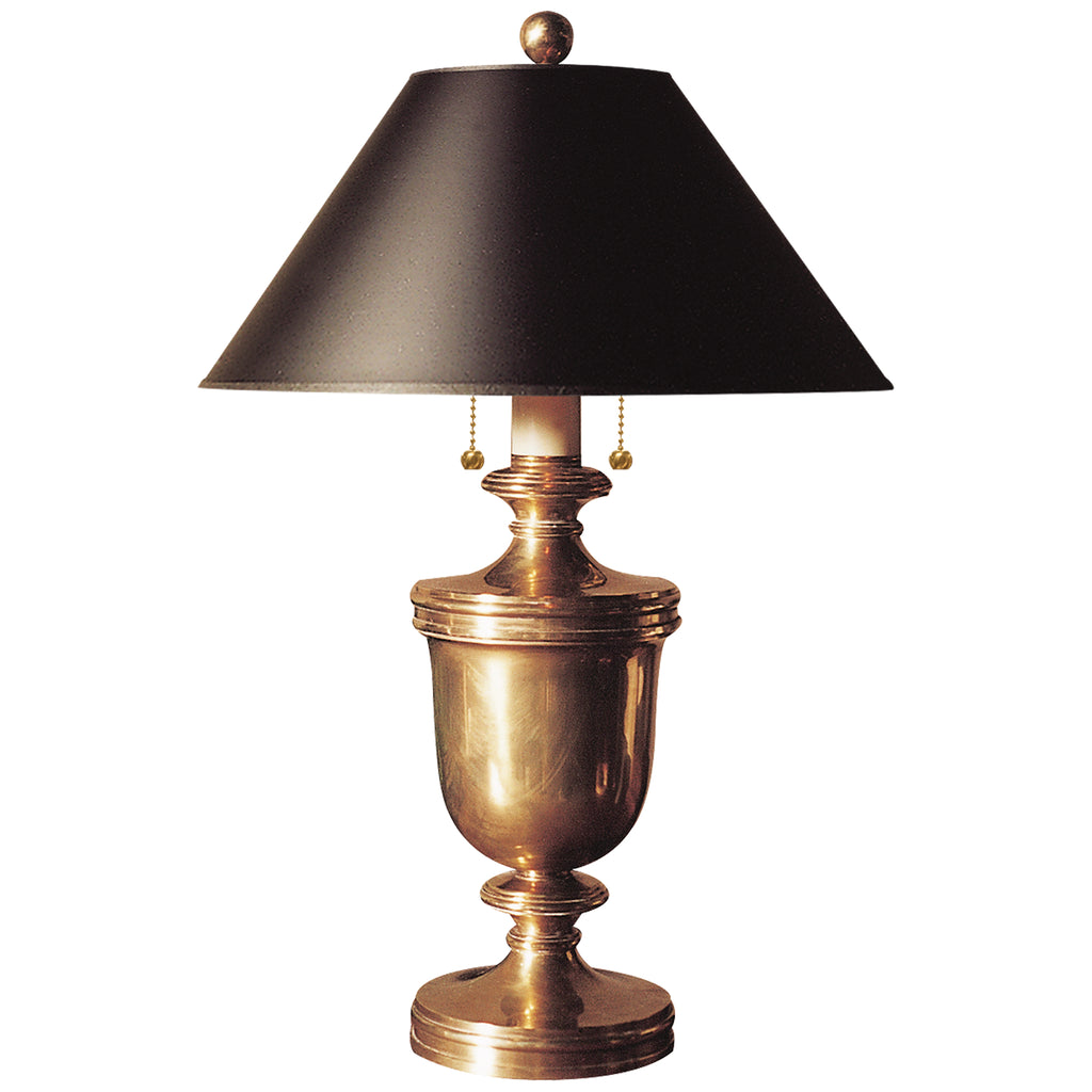 Visual Comfort Signature - CHA 8172AB-B - Two Light Table Lamp - Classical Urn Table - Antique-Burnished Brass