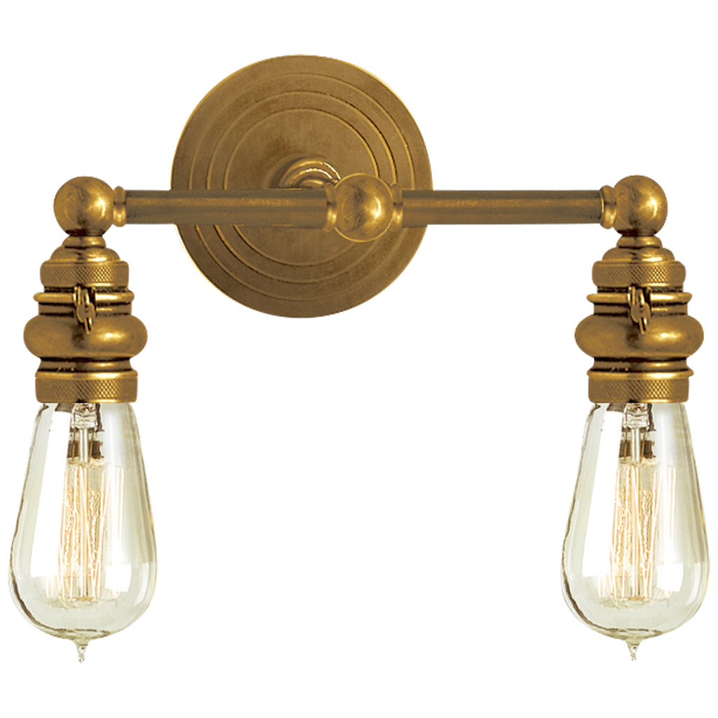 Visual Comfort Signature - SL 2932HAB - Two Light Wall Sconce - Boston - Hand-Rubbed Antique Brass
