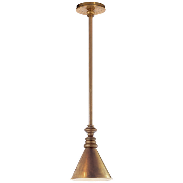Boston One Light Pendant in Hand-Rubbed Antique Brass Finish