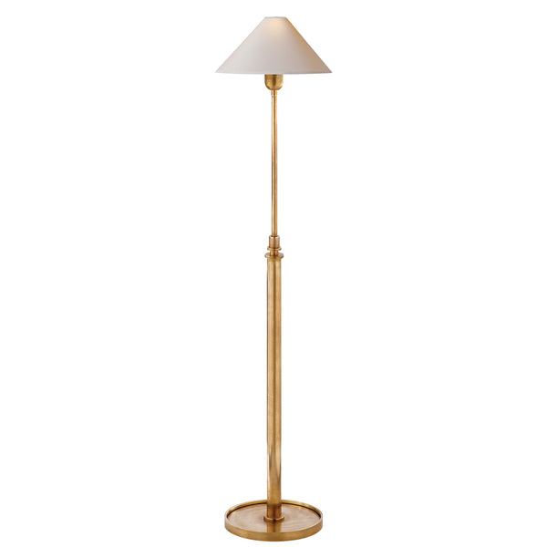 Hargett One Light Floor Lamp in Hand-Rubbed Antique Brass Finish
