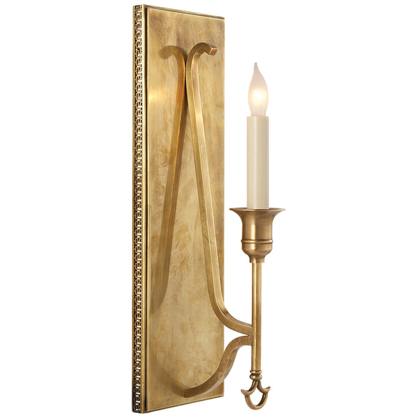 Savannah One Light Wall Sconce in Hand-Rubbed Antique Brass Finish