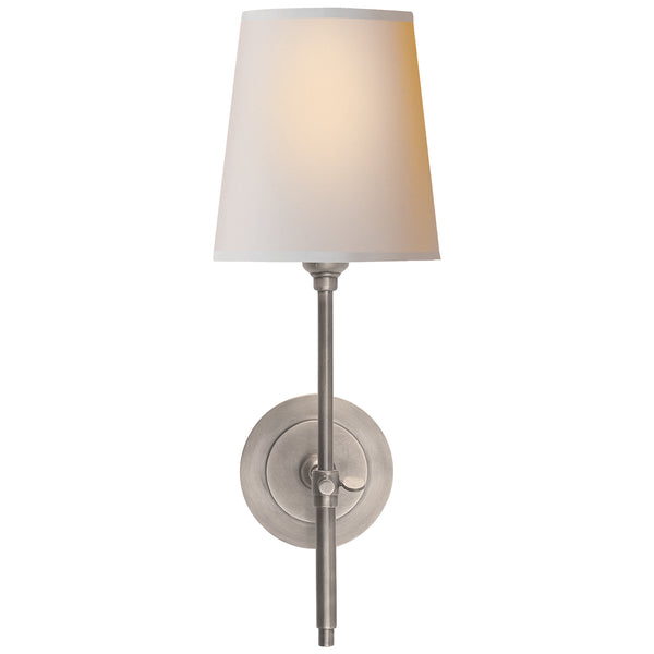 Bryant One Light Wall Sconce in Antique Nickel Finish