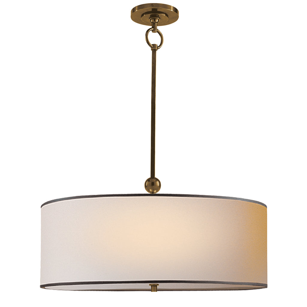 Visual Comfort Signature - TOB 5011HAB-NP/BT - One Light Pendant - Reed - Hand-Rubbed Antique Brass