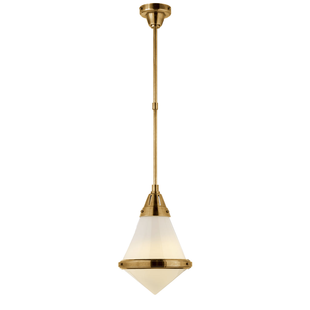 Visual Comfort Signature - TOB 5155HAB-WG - One Light Pendant - Gale - Hand-Rubbed Antique Brass