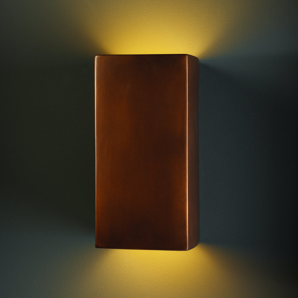 Justice Designs - CER-0955W-ANTC - Lantern - Ambiance - Antique Copper