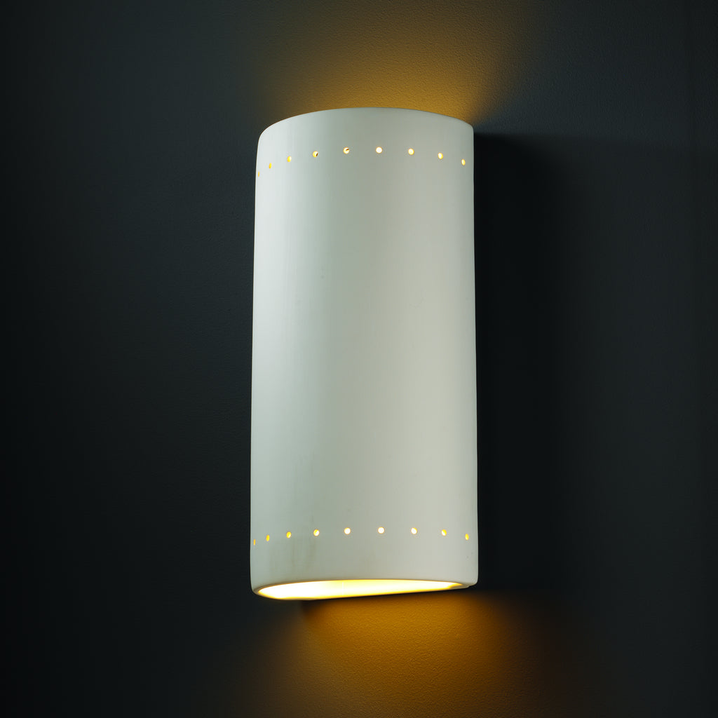 Justice Designs - CER-1195W-BIS - Lantern - Ambiance - Bisque