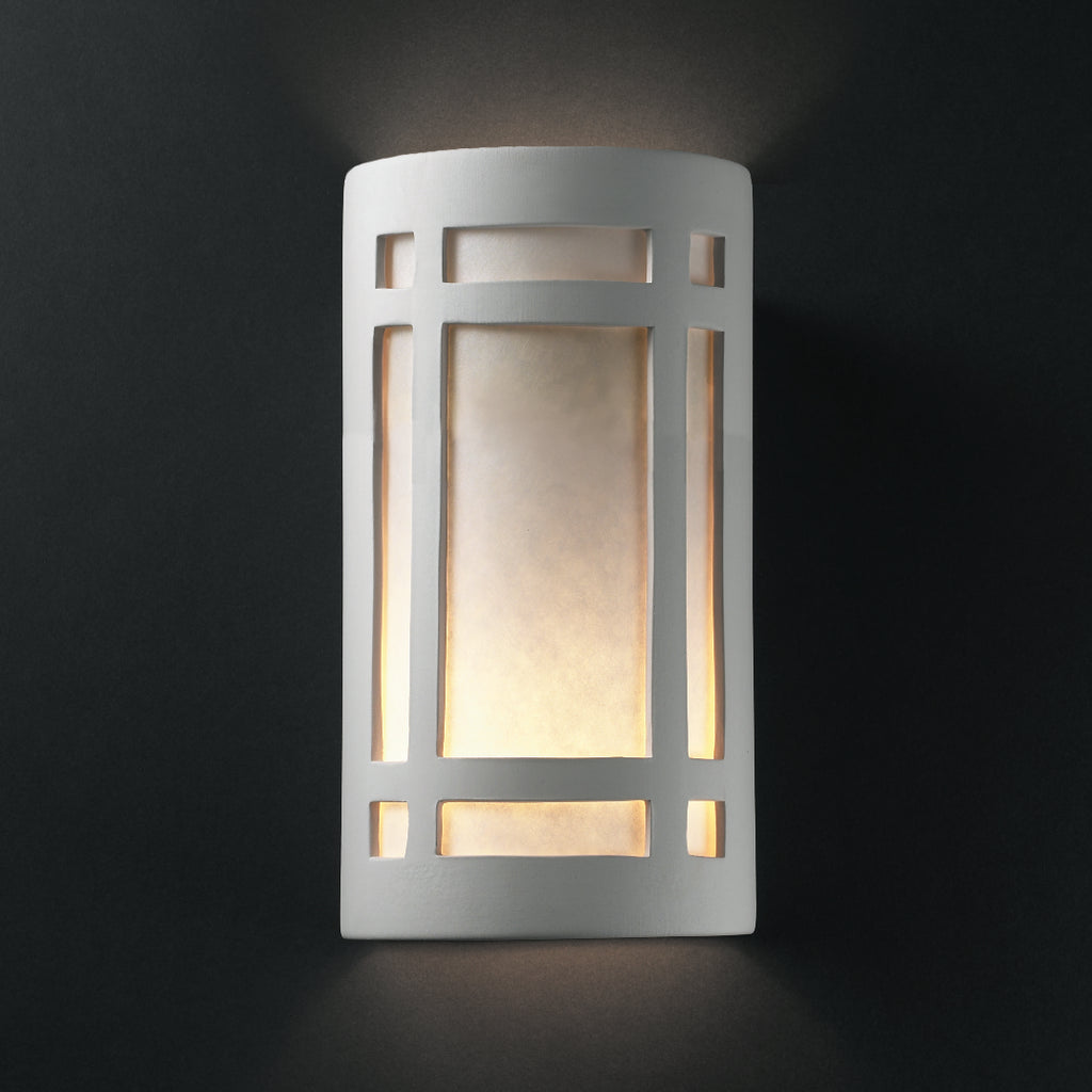 Justice Designs - CER-5495-BIS - Wall Sconce - Ambiance - Bisque