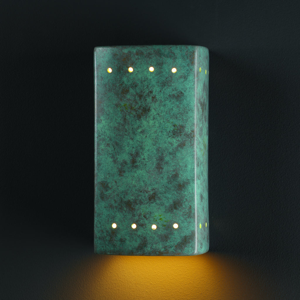 Justice Designs - CER-5920-PATV - Wall Sconce - Ambiance - Verde Patina