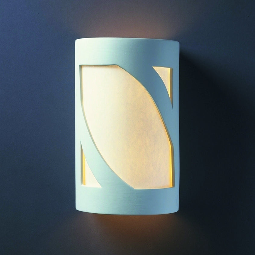 Justice Designs - CER-7355-BIS - Lantern - Ambiance - Bisque
