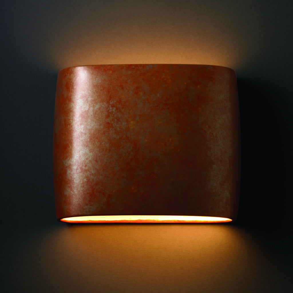 Justice Designs - CER-8855-PATR - Wall Sconce - Ambiance - Rust Patina