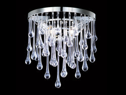 Avenue Lighting - HF1800-PN - Two Light Wall Sconce - Hollywood Blvd. - Polish Nickel / Clear Glass Tear Drops