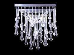 Avenue Lighting - HF1801-PN - Two Light Wall Sconce - Hollywood Blvd. - Polish Nickel / Clear Glass Tear Drops