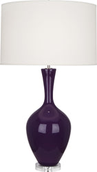 Robert Abbey - AM980 - One Light Table Lamp - Audrey - Amethyst Glazed w/Lucite Base