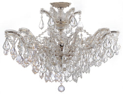 Crystorama - 4439-CH-CL-S_CEILING - Six Light Ceiling Mount - Maria Theresa - Polished Chrome