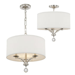 Crystorama - 8005-PN_CEILING - Three Light Ceiling Mount - Mirage - Polished Nickel