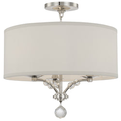Crystorama - 8005-PN_CEILING - Three Light Ceiling Mount - Mirage - Polished Nickel