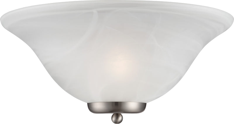 Ballerina One Light Wall Sconce in Brushed Nickel Finish