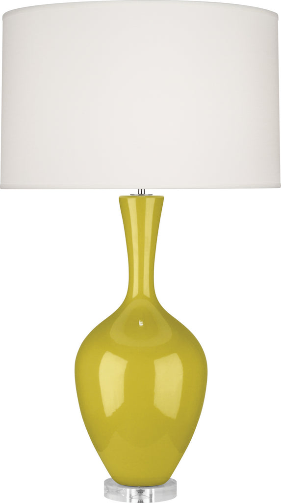 Robert Abbey - CI980 - One Light Table Lamp - Audrey - Citron Glazed