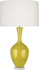 Robert Abbey - CI980 - One Light Table Lamp - Audrey - Citron Glazed