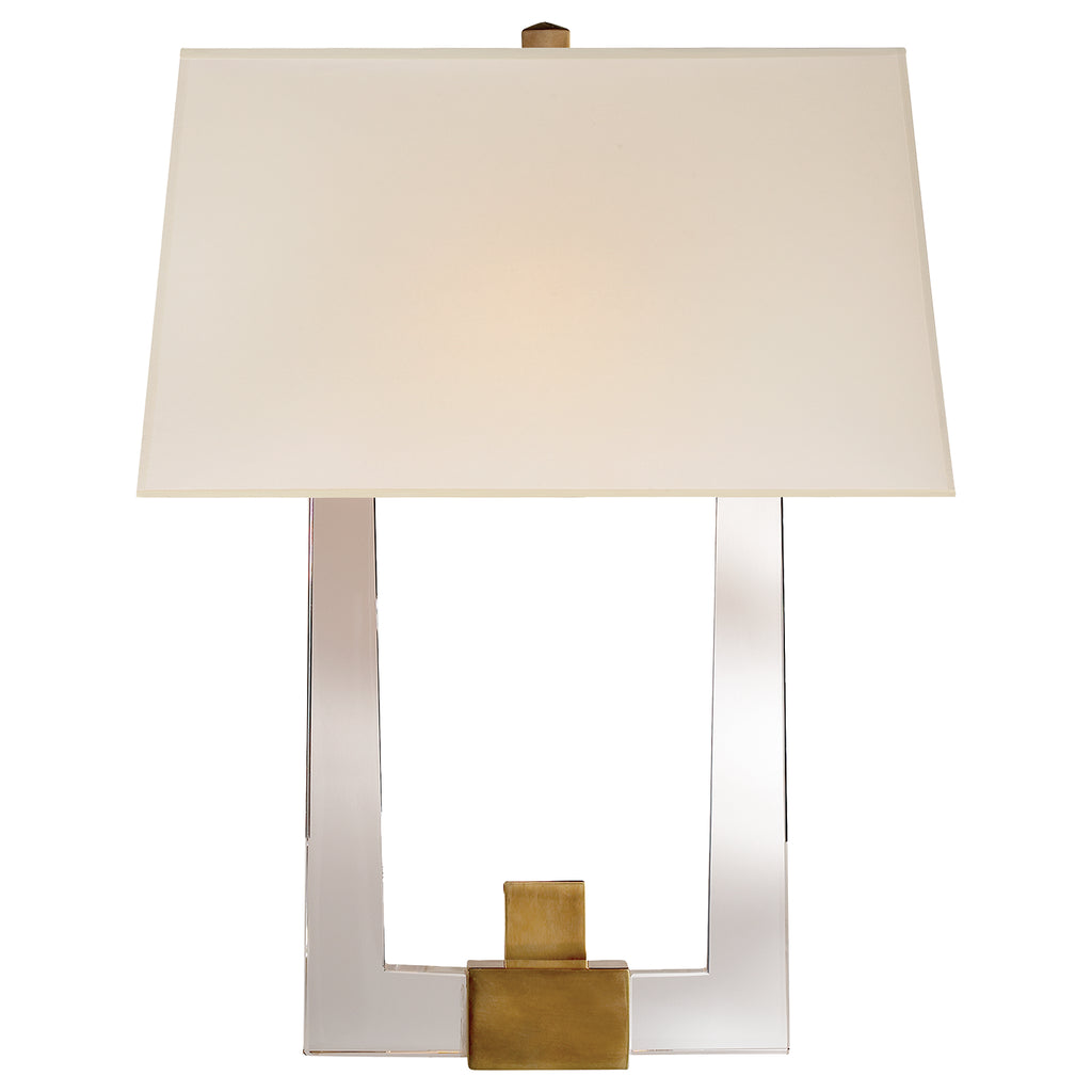 Visual Comfort Signature - CHD 2957CG/AB-S - Two Light Wall Sconce - Edwin - Crystal with Brass