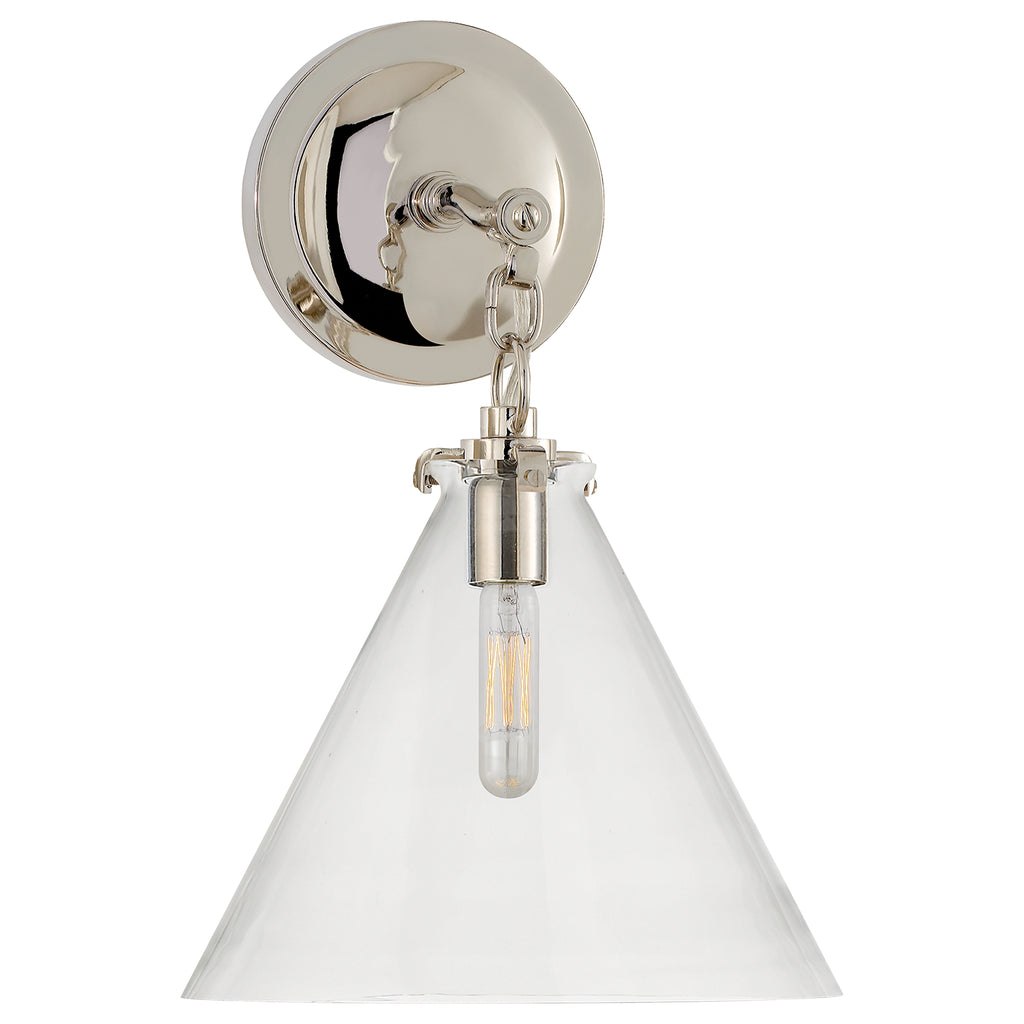 Visual Comfort Signature - TOB 2225PN/G6-CG - One Light Wall Sconce - Katie Conical - Polished Nickel