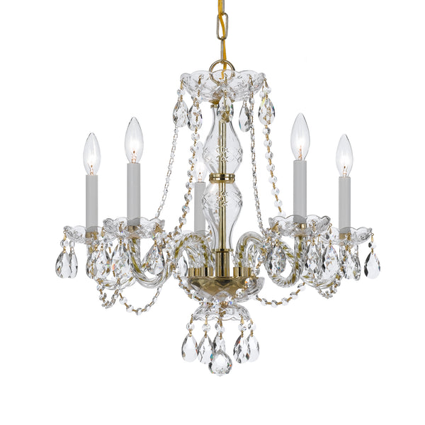 Traditional Crystal Five Light Chandelier