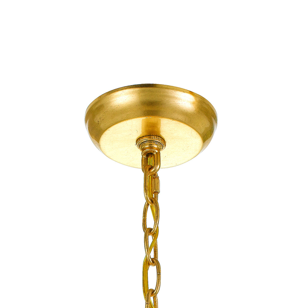 Crystorama - 545-GA - Five Light Chandelier - Layla - Antique Gold