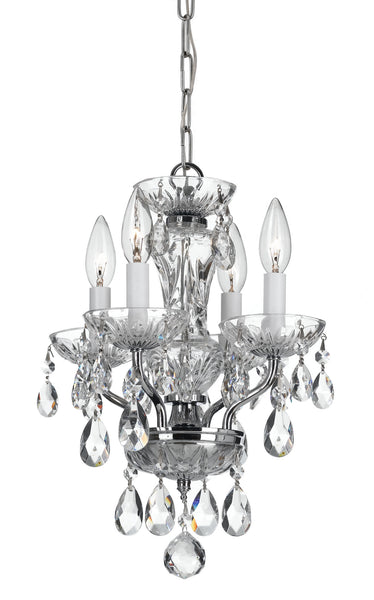 Traditional Crystal Four Light Mini Chandelier