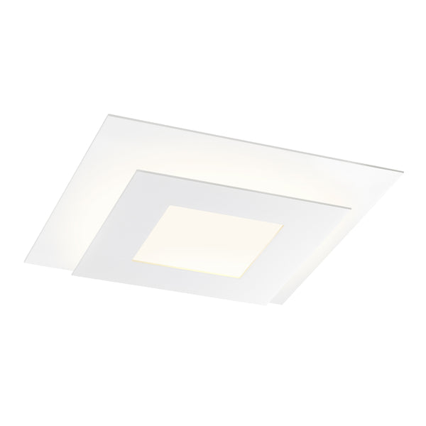 Offset LED Surface Mount in Textured White Finish