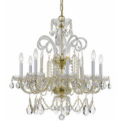Crystorama - 5008-PB-CL-S - Eight Light Chandelier - Traditional Crystal - Polished Brass