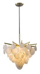 Corbett Lighting - 228-43 - LED Pendant - Serenity - Gold Leaf W Polished Stainless