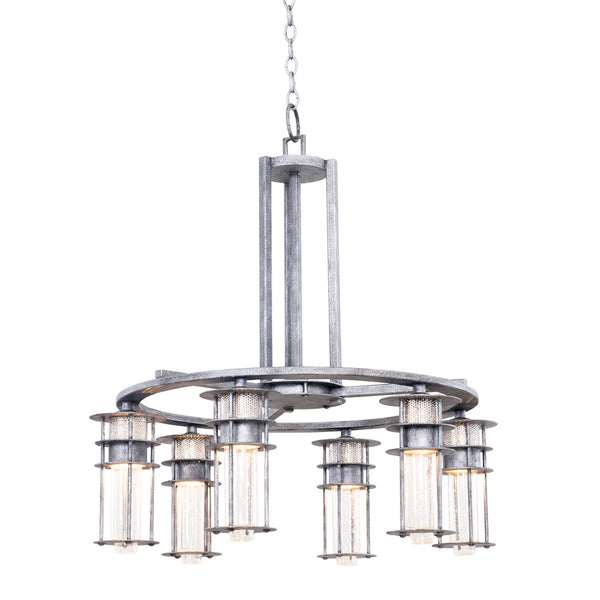 Anchorage LED Chandelier in Rugged Iron Finish