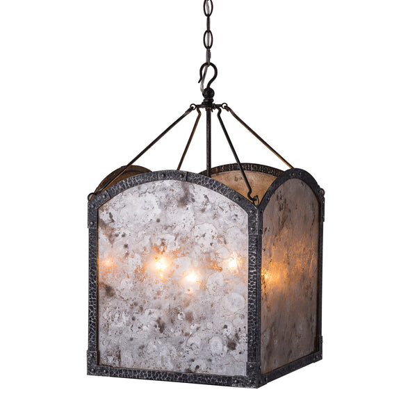 Romola Four Light Chandelier in Aged Iron Finish