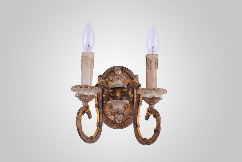 Terracotta Designs - W5122-2 - Two Light Wall Sconce - Milan - Gold