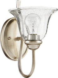 Quorum - 5510-1-60 - One Light Wall Mount - Spencer - Aged Silver Leaf w/ Clear/Seeded